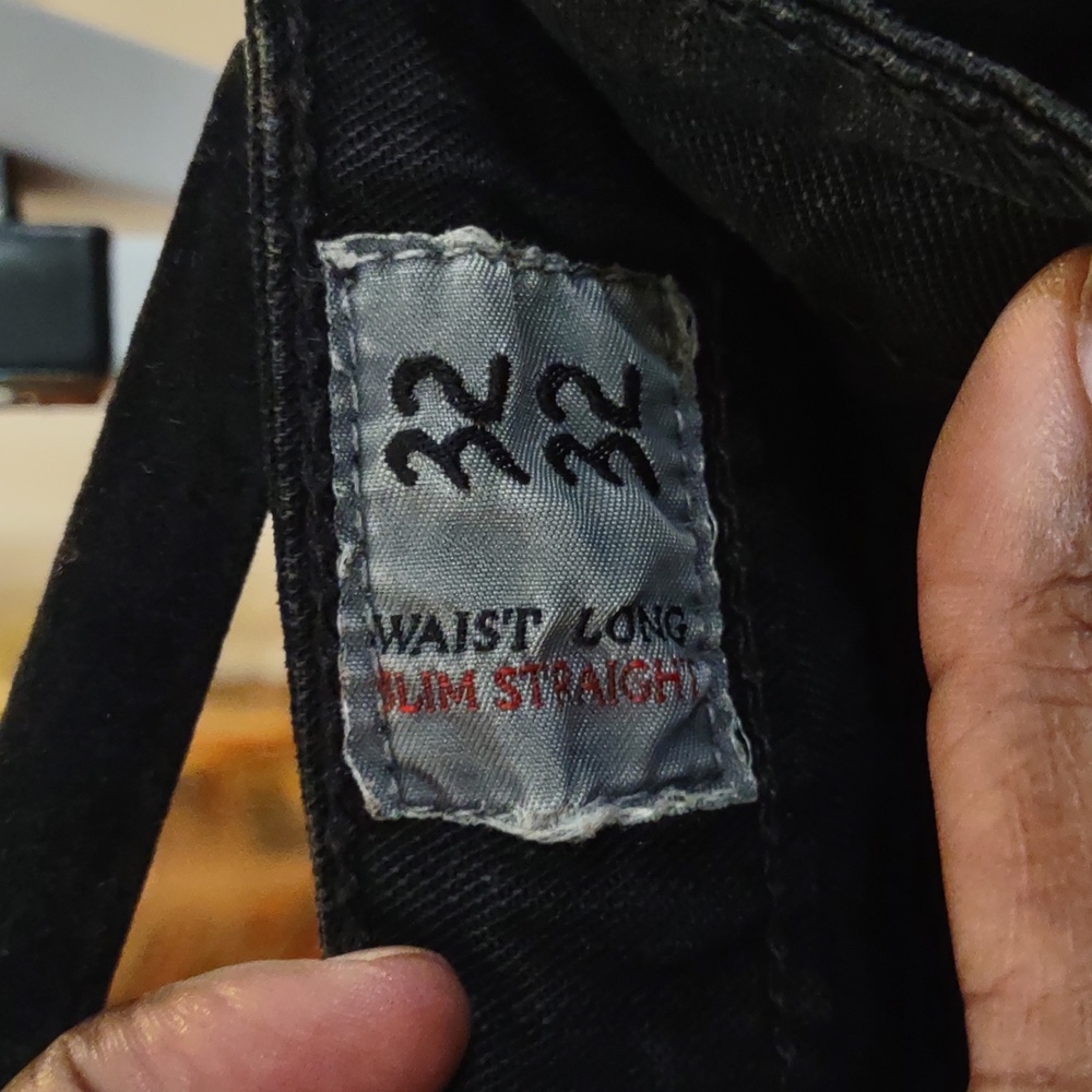 L.A.B Destroyed Ripped Raw Denim Jeans - Picture 6 of 13